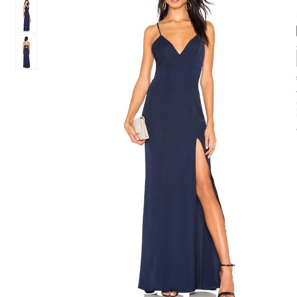 NWOT About Us Lisseth Maxi Dress in navy size small